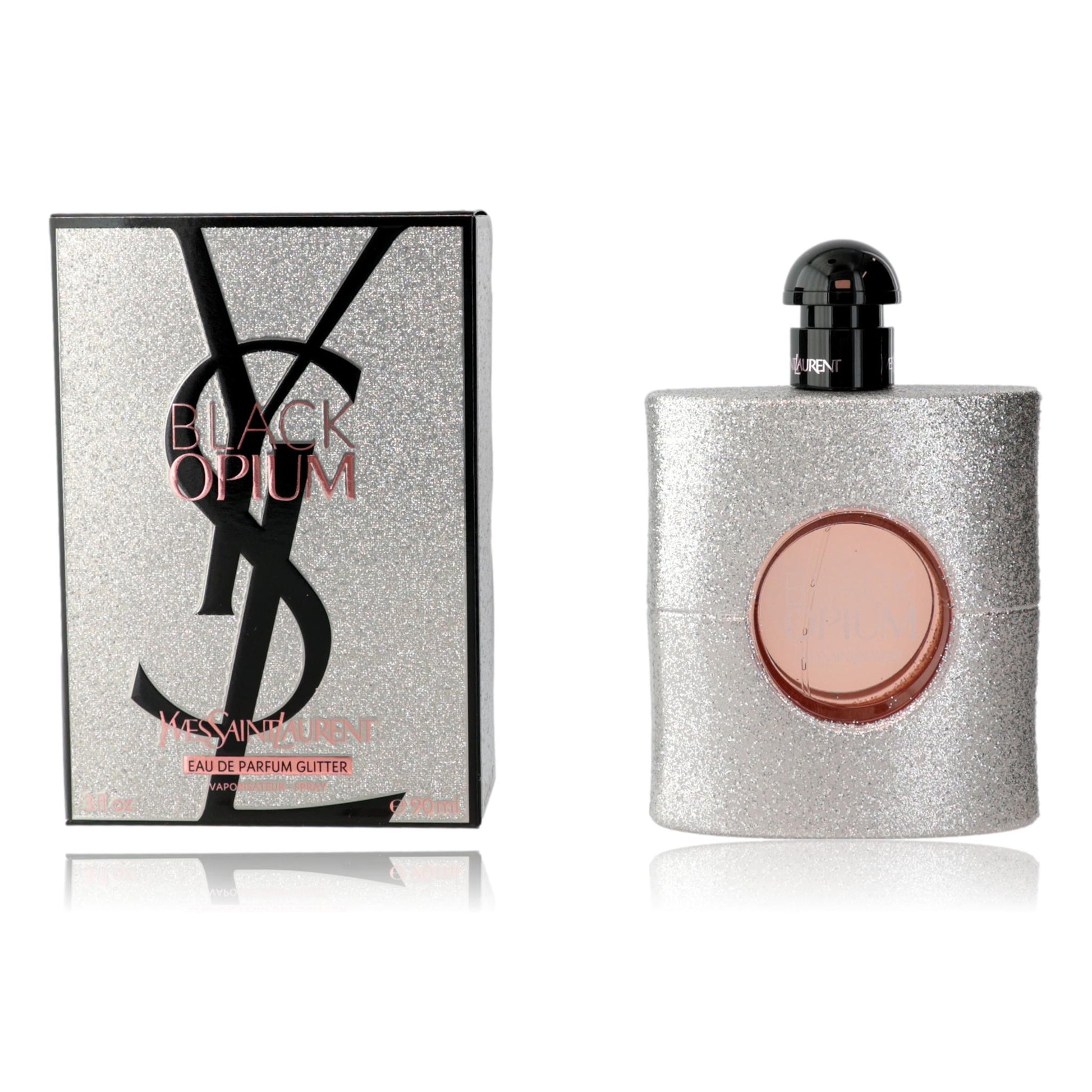 Black Opium Glitter by Yves Saint Laurent, 3 oz EDP Spray for Women 
